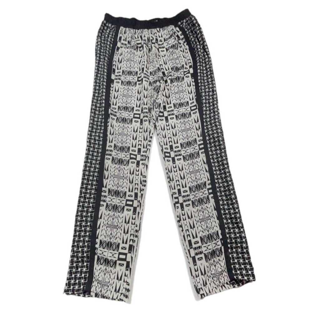 Jealous Tomato black and white patterned Pull On Pants Size Large